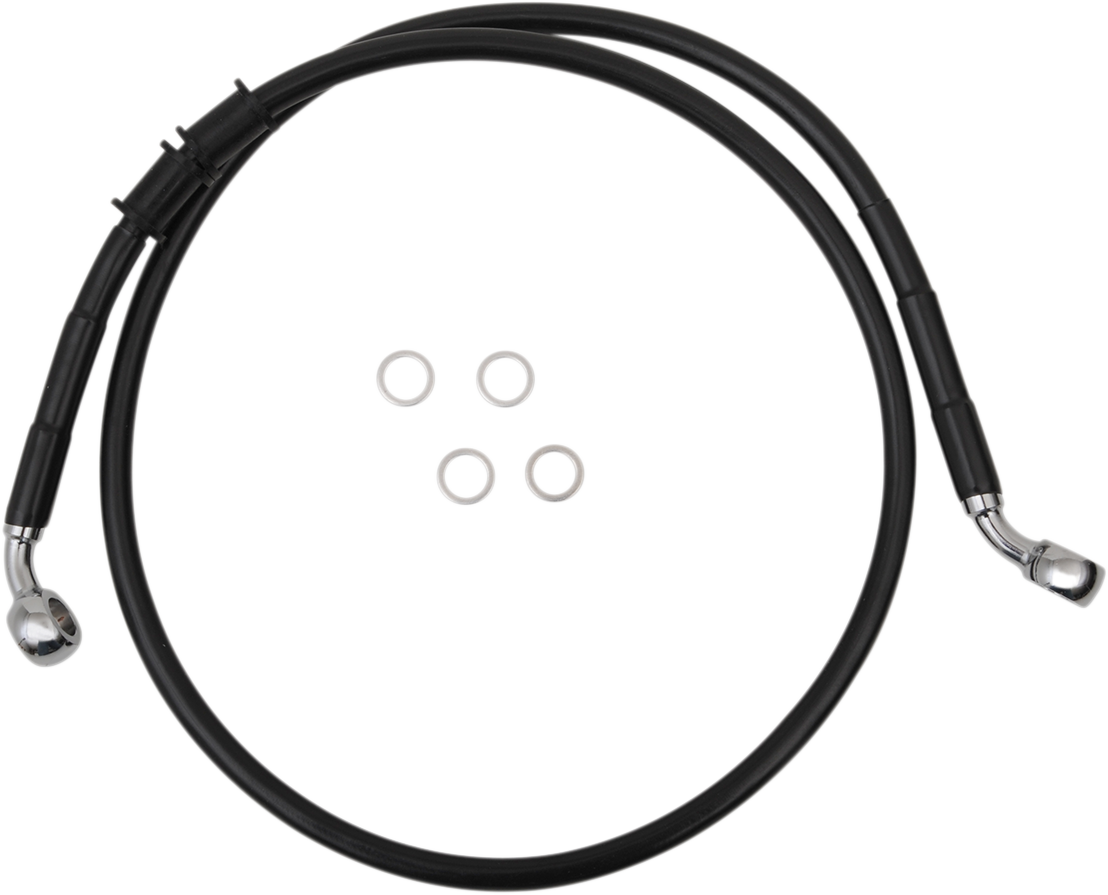 Brake Line - Front - +6\" - Black - XL 2014 - 2019