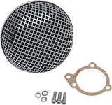 \"Bob\" Retro-Style Air Cleaner Kit - Chrome 1988 - 2016