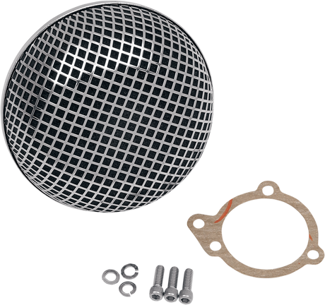 \"Bob\" Retro-Style Air Cleaner Kit - Chrome 1988 - 2017