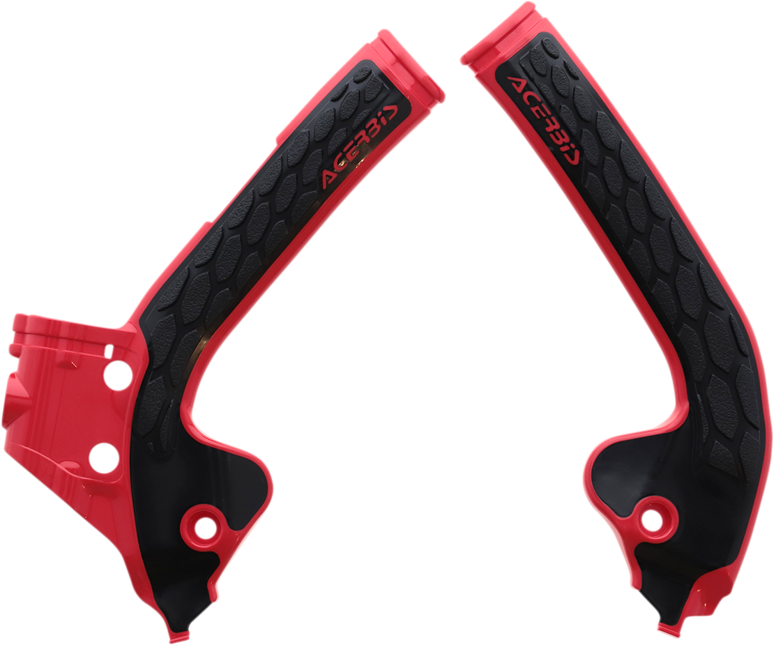 X-Grip Frame Guards - Red/Black - Gas Gas | Husqvarna | KTM 2018 - 2023