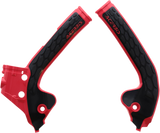 X-Grip Frame Guards - Red/Black - Gas Gas | Husqvarna | KTM 2018 - 2023