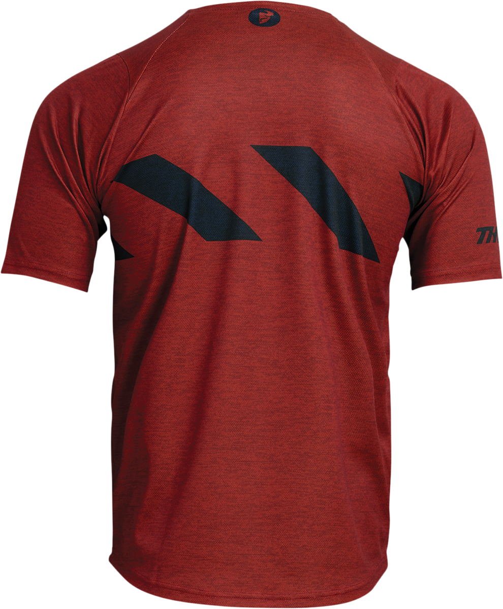 Assist Hazard Short-Sleeve Jersey - Brick/Heather - XL
