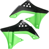 Radiator Shrouds - Black/Green 2009 - 2011