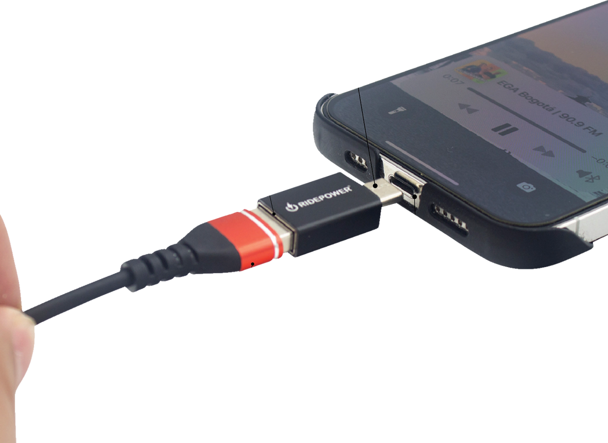 Power Adapter - Female USB to Male USB-C