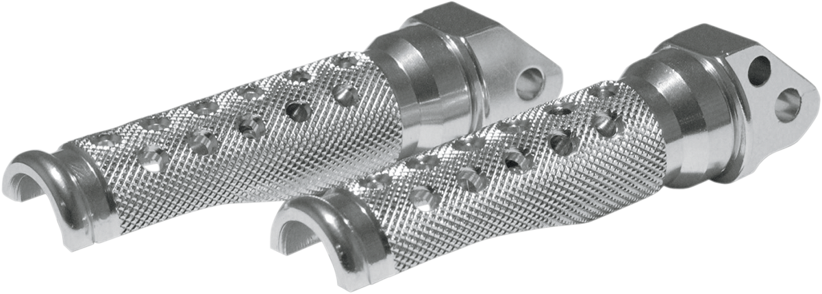 Footpegs - Slash-Cut - Silver 1999 - 2005