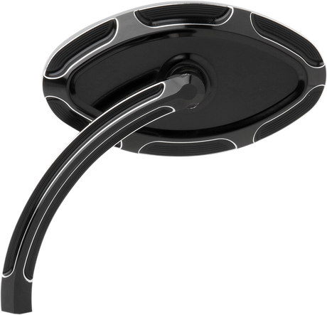 Cats Eye Forged Billet Mirror - Black - Left