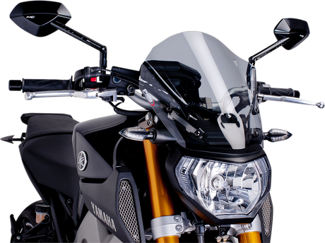 New Generation Windscreen - 13-3/4\" - Smoke - MT09 2013 - 2019