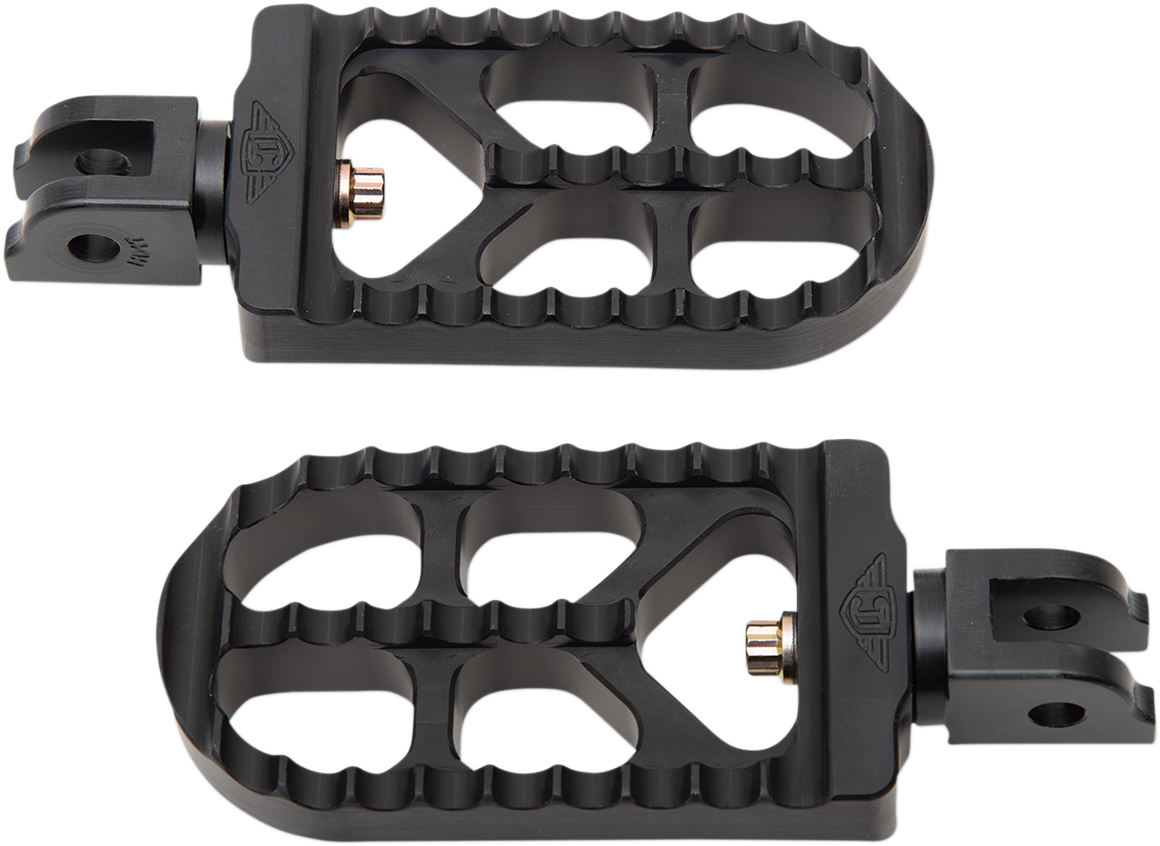 Serrated Footpegs - Black - Long 2018 - 2023