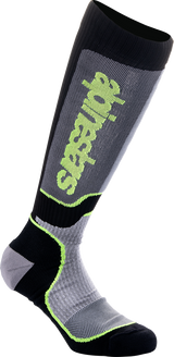 Youth MX Plus Socks - Black/Gray/Yellow - Medium/Large