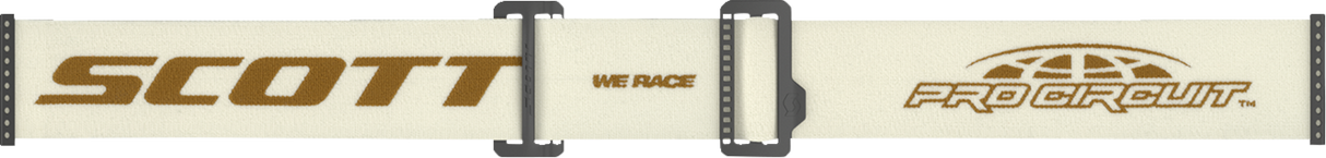 Prospect Pro Circuit Amplifier Goggle - Beige/White/Brown - Gold Chrome Works Lens