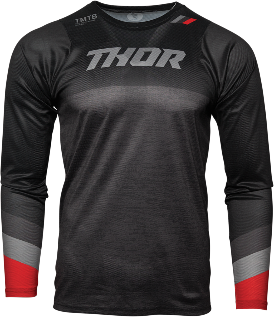 Assist Long-Sleeve Jersey - Black/Heather Gray - Large