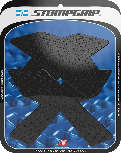 Traction Pad Tank Grips - Icon - Black - Z 900 2017 - 2024