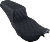 Step-Up Seat - Full Lattice Stitch - Black - FLHR/FLHX 1997 - 2007