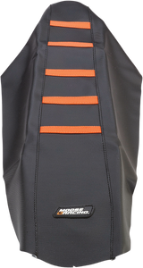 Ribbed Seat Cover - Black Cover/Orange Ribs - KTM 2007 - 2011