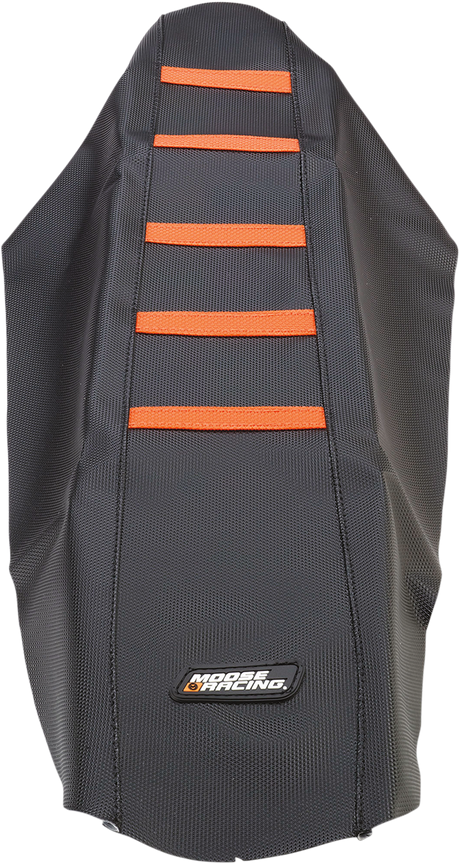 Ribbed Seat Cover - Black Cover/Orange Ribs - KTM 2007 - 2011