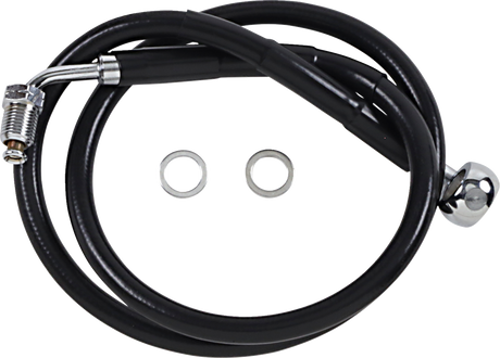 Brake Line - +8\" - Black - \'18-\'21 Softail 2018 - 2020