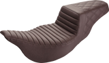 Step-Up Seat - Extended Reach - Front Tuck-n-Roll/Rear Lattice Stitch - Brown - FL \'08-\'23 2008 - 2023