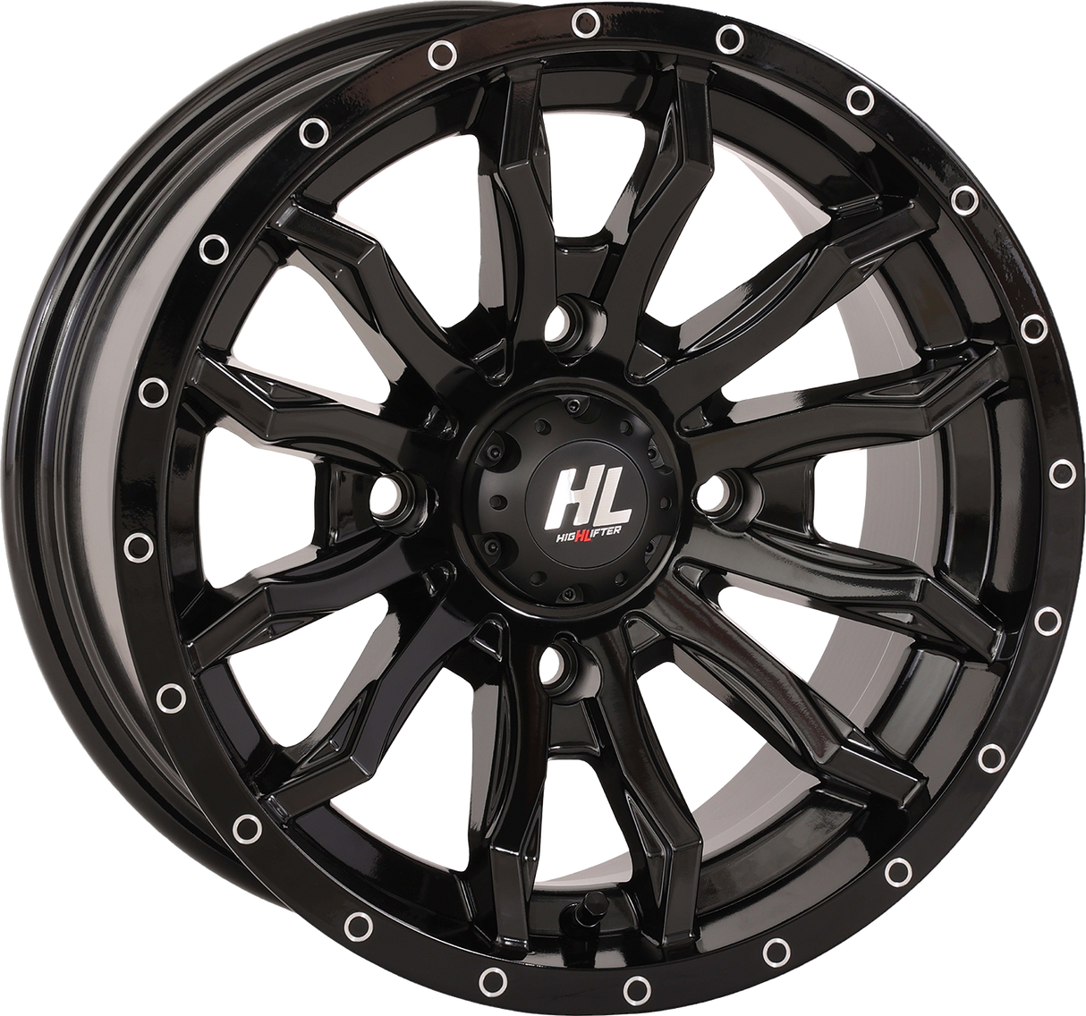 Wheel - HL21 - Front/Rear - Gloss Black - 14x7 - 4/156 - 4+3 (+10 mm) 1996 - 2024