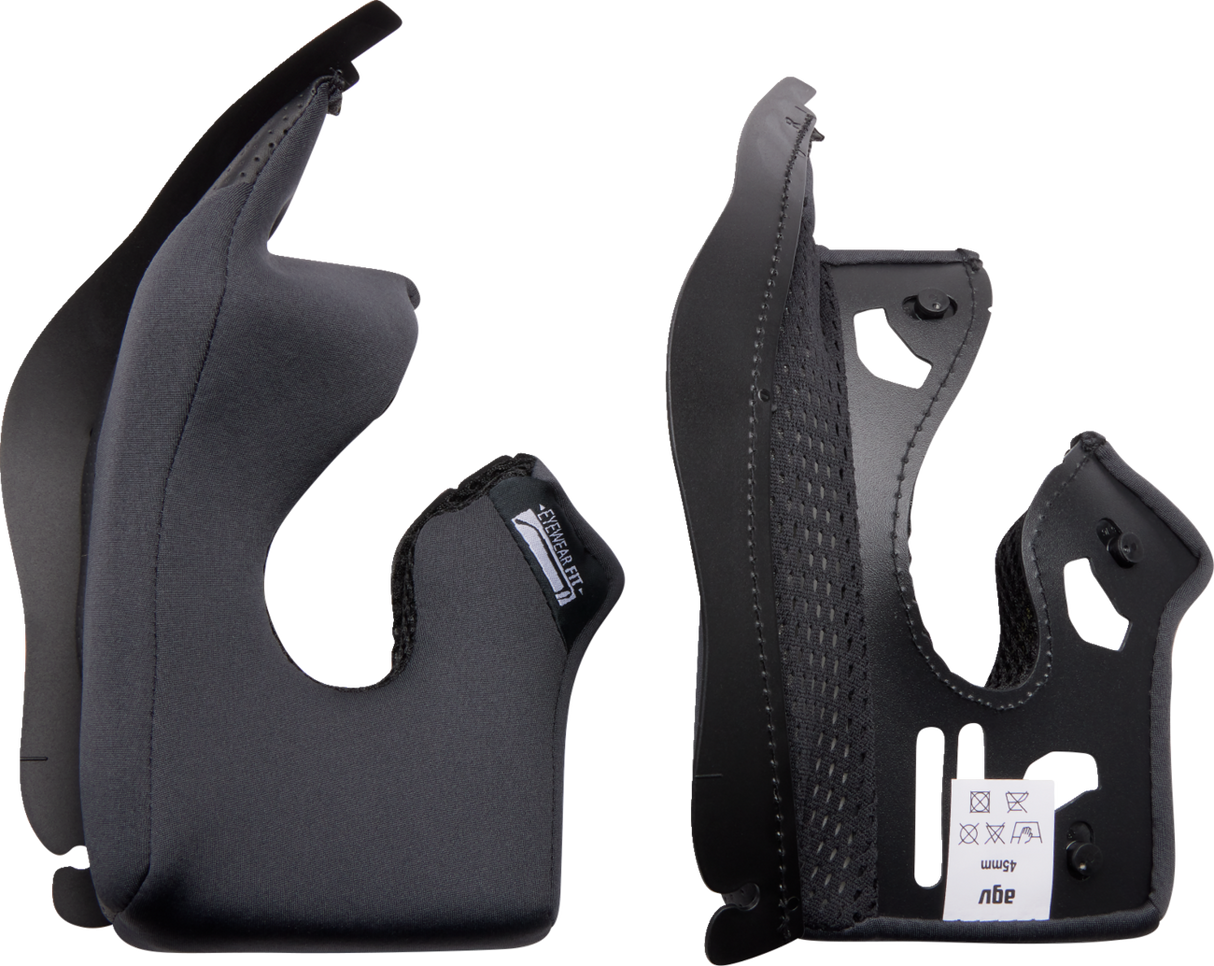 K3 Cheek Pads - Gray/Black - 35 mm