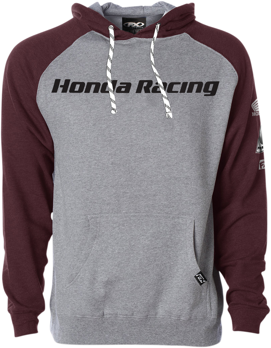 Honda Racing Hoodie - Heather/Burgundy - 2XL