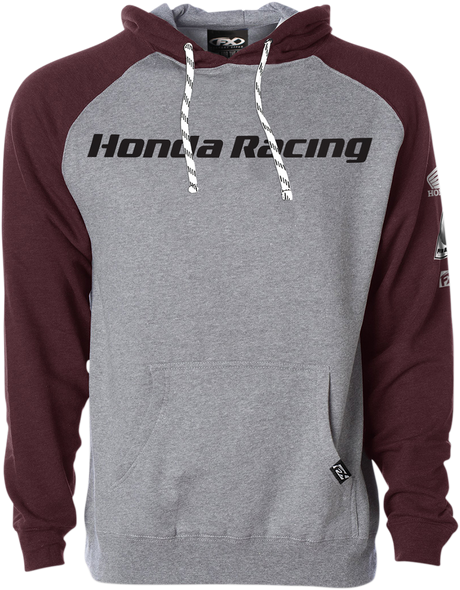 Honda Racing Hoodie - Heather/Burgundy - 2XL