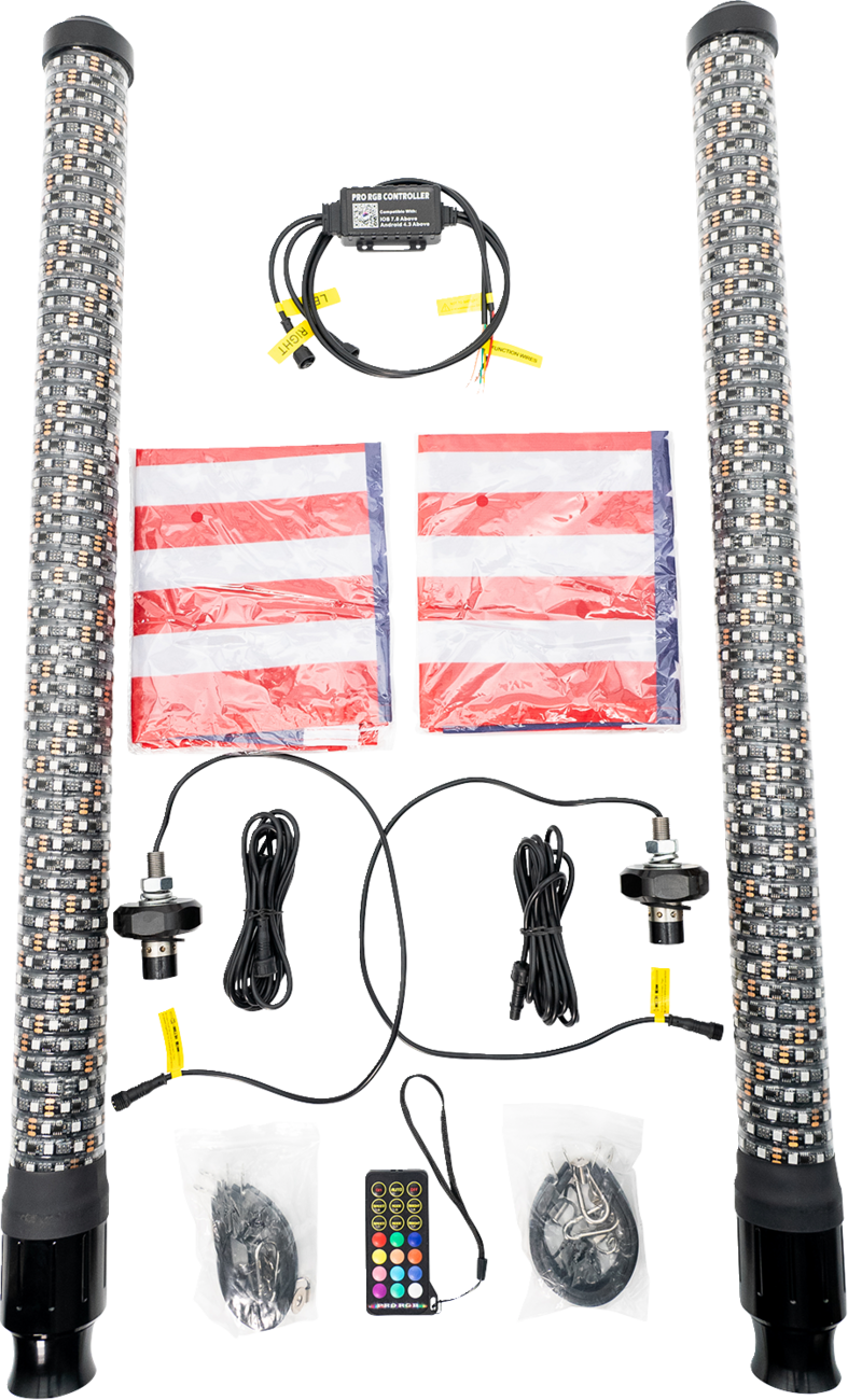 Whip Light - Super Chunk - 3\' - Pair