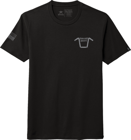 Handlebar Society Perfect Weight T-Shirt - Black/Gray - Small