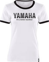 Women\'s Yamaha Vintage T-Shirt - White/Black - 2XL