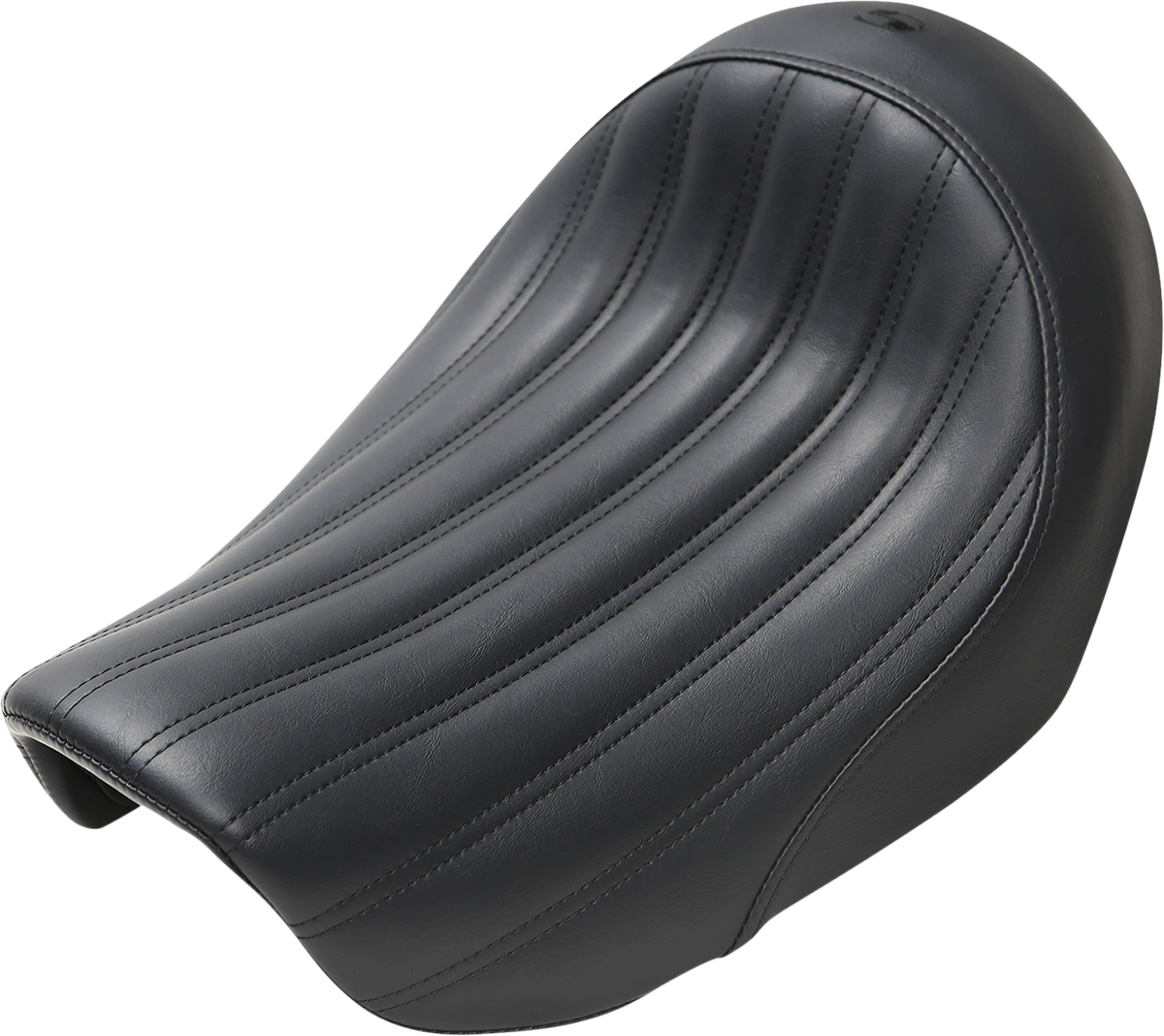 Knuckle Solo Seat - Ribbed - Black - Dyna 2006 - 2017
