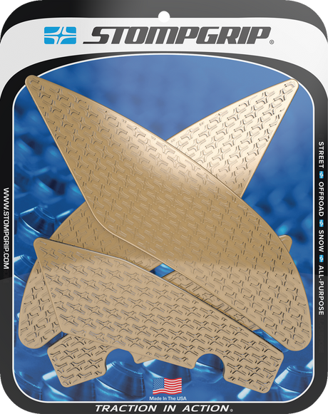 Traction Pad Tank Grips - Icon - Clear - YZF-R6 2017 - 2020