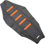Ribbed Seat Cover - Black Cover/Orange Ribs - KTM 2015 - 2018