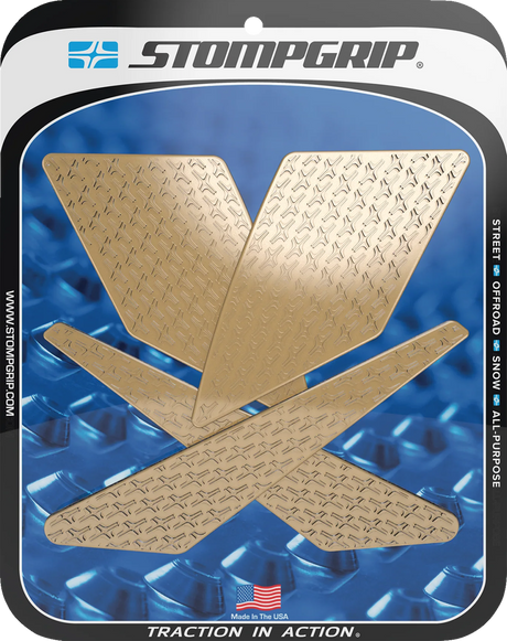 Traction Pad Tank Grips - Icon - Clear - KLX 300/SM 2021 - 2025