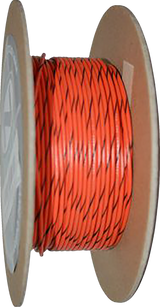 100\' Wire Spool - 18 Gauge - Orange/Black