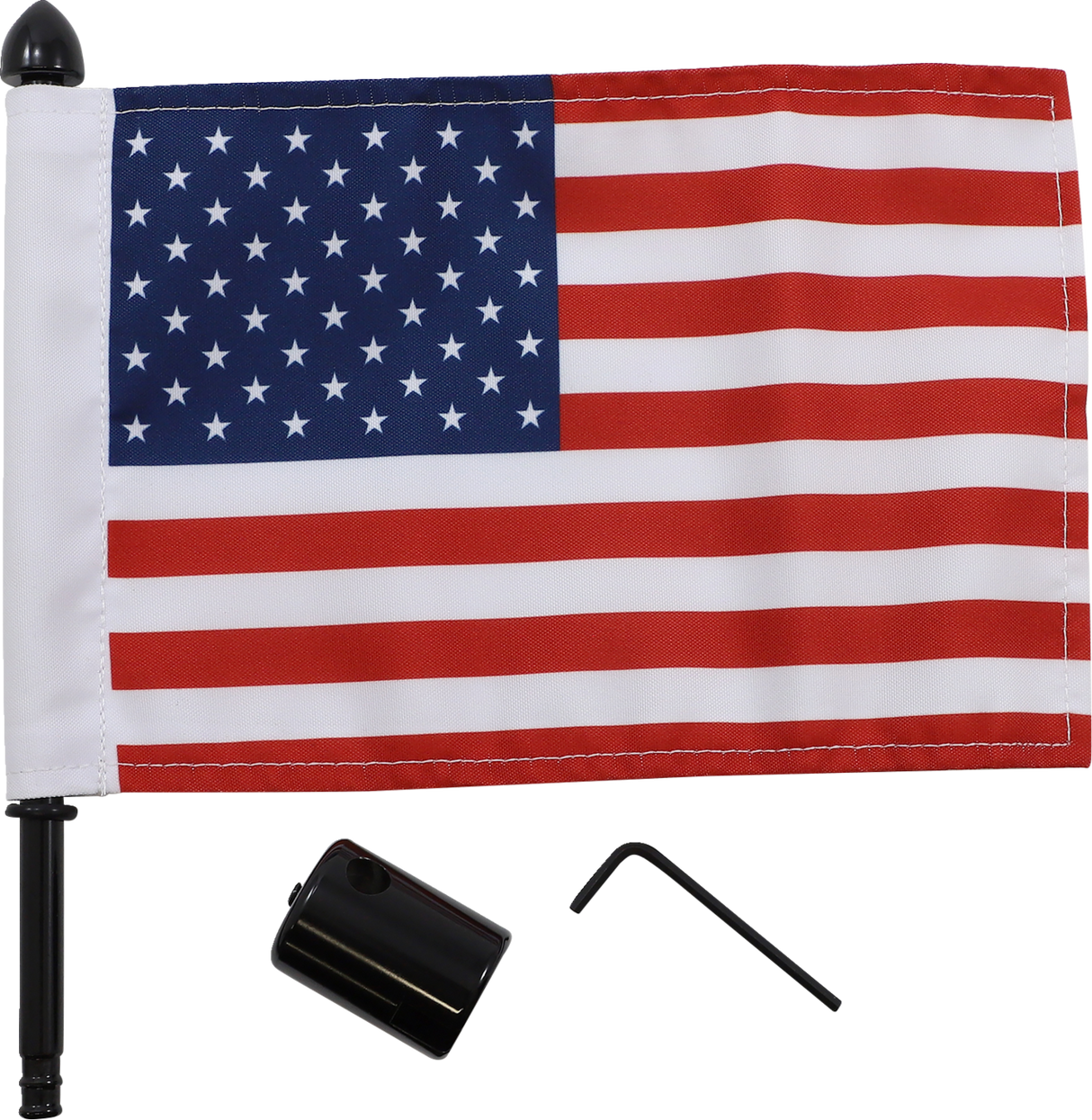 Luggage Rack Flag Mount - Square bar - 6\" X 9\" Flag
