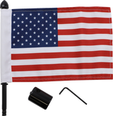 Luggage Rack Flag Mount - Square bar - 6\" X 9\" Flag