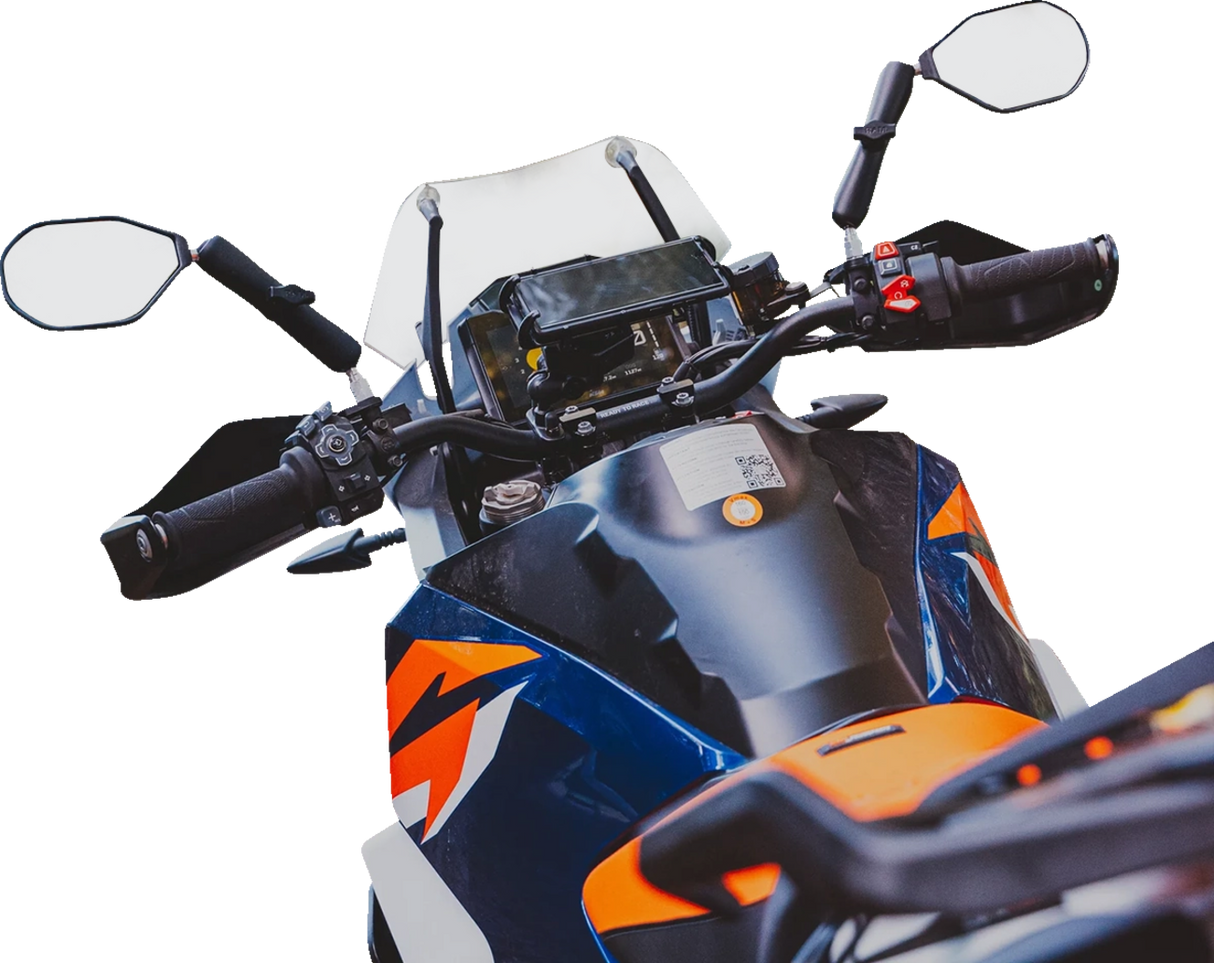 Tough-Mirror™ - Side View - Oval - Black - Left/Right