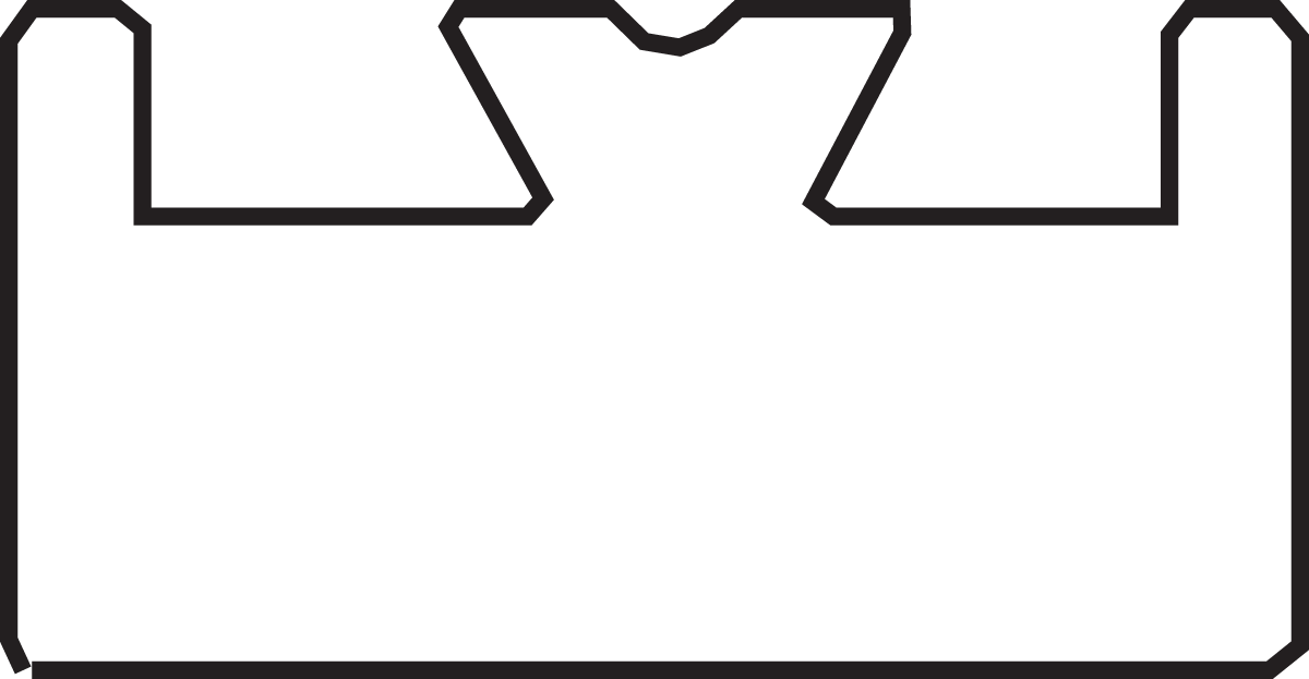 Black Replacement Slide - UHMW - Profile 12 - Length 45.0625\" - Yamaha 1976 - 1998