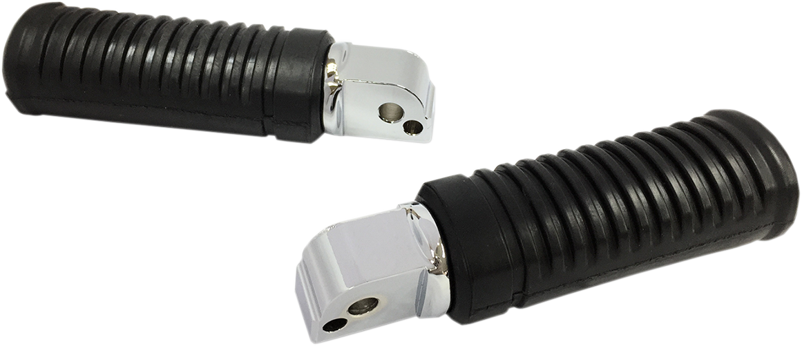 Rubber Foot Pegs - Passenger - Chrome - FL/FX/ELW 2018 - 2024