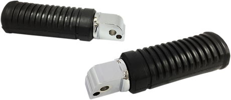 Rubber Foot Pegs - Passenger - Chrome - FL/FX/ELW 2018 - 2024