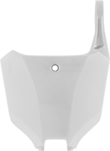 Front Number Plate - White 2021 - 2023