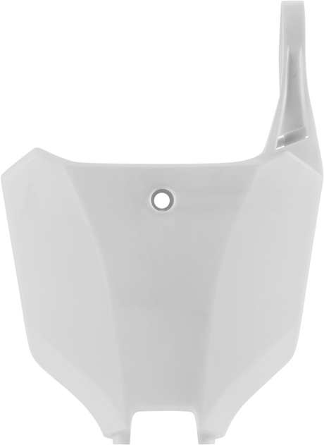 Front Number Plate - White 2021 - 2023