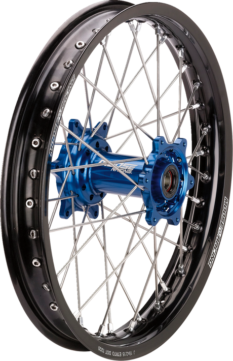 Wheel Assembly - SX-1 - Complete - Rear - Black Wheel/Blue Hub - 16x1.85 - Suzuki RM/Yamaha YZ 1993 - 2025