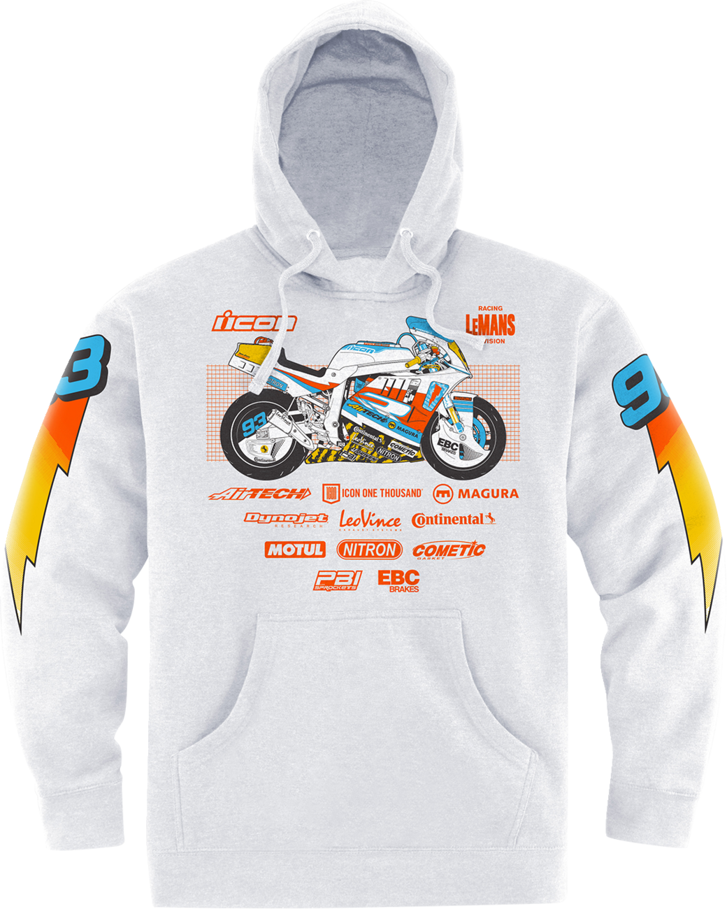 Gixxer Johnny Hoodie - White - 2XL