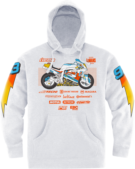 Gixxer Johnny Hoodie - White - 2XL