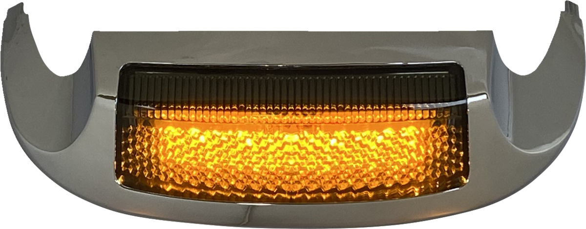 LED Front Fender Tip - Amber LED/Smoke Lens - Chrome 2014 - 2024