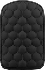 RoadSofa™ Sissy Bar Pad - Honeycomb - Black Stitching