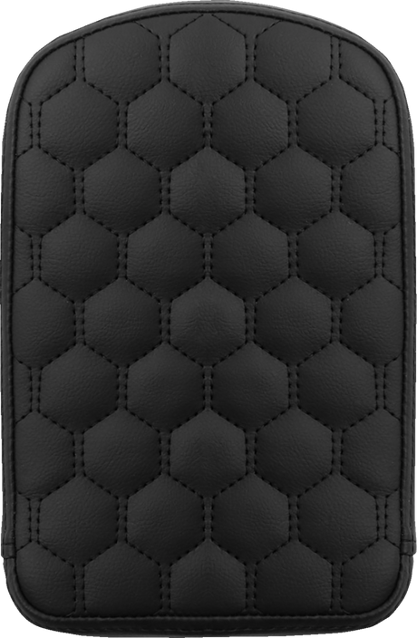 RoadSofa™ Sissy Bar Pad - Honeycomb - Black Stitching