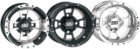 SS Alloy SS112 Sport Wheel - Rear - Black - 9x8 - 4/110 - 3+5 1986 - 2016