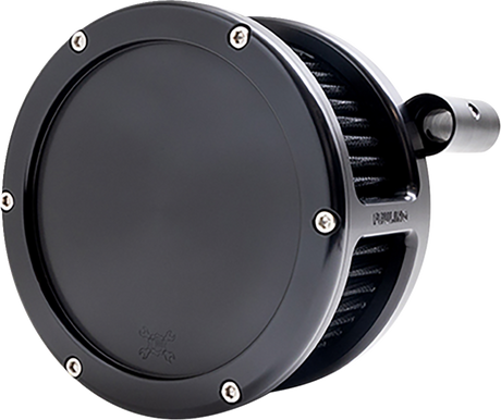 BA Air Cleaner Kit - Black with Black Filter - \'93-\'99 Evolution Big Twin 1993 - 1999
