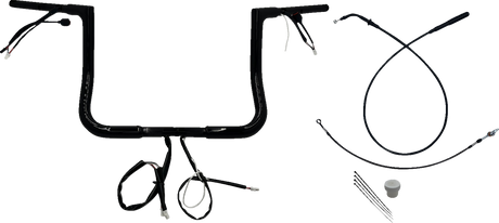 1-1/4\" EZ Install Flat Top Handlebar - 12\" - Black 2023 - 2024